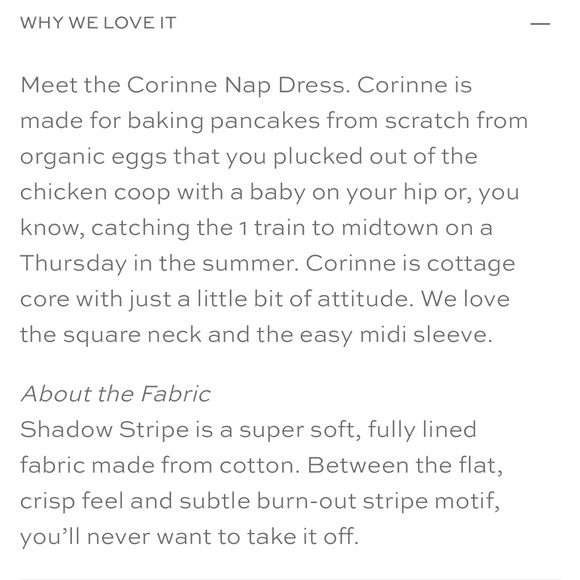 The Corinne Nap Dress White Shadow Stripe from Hill House size XXS - Picture 13 of 16